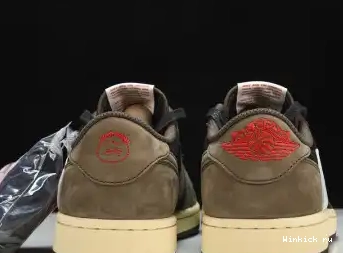 AIR 1 LOW SCOTT JORDAN MOCHA DARK TRAVIS 0617